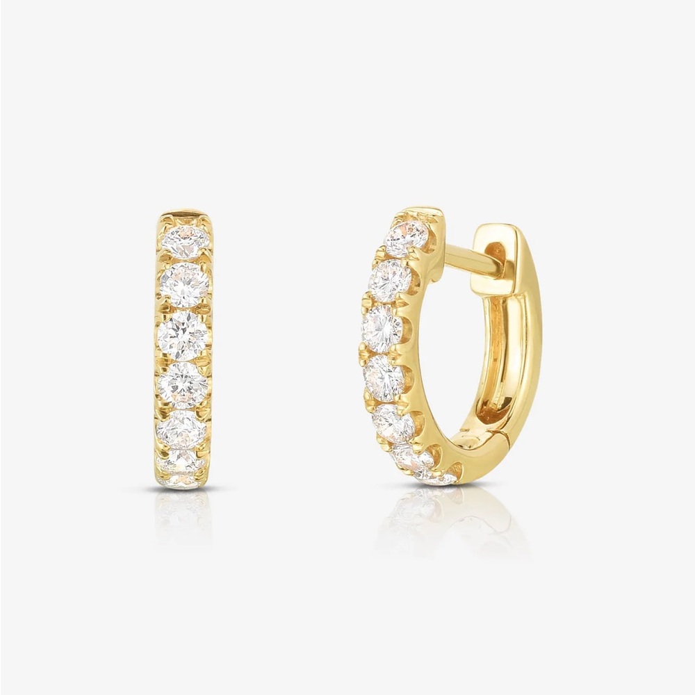 Ring Concierge Petite Jumbo Diamond Huggies